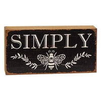 Distressed Bee Sayings Block 6 Asstd - The Fox Decor
