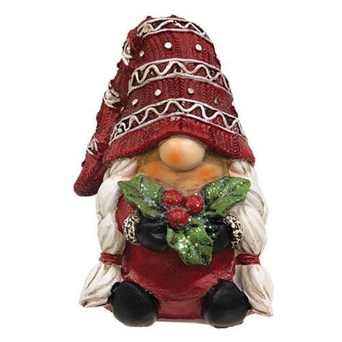 Resin Holiday Gnome Figure 3 Asstd - The Fox Decor