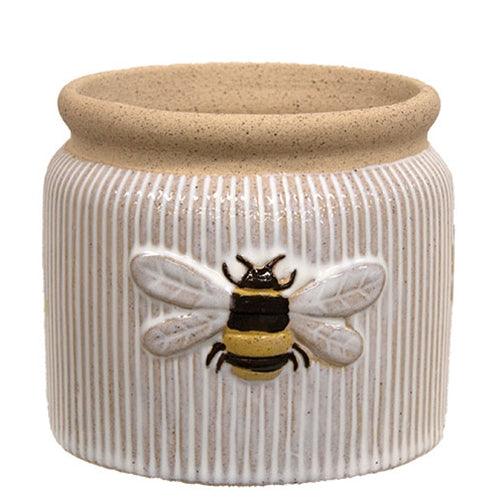 Ceramic Bee Crock 2 Asstd - The Fox Decor