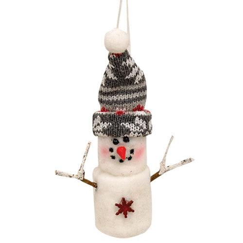 Plush Holiday Marshmallow Ornament 2 Asstd - The Fox Decor