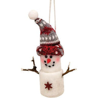 Plush Holiday Marshmallow Ornament 2 Asstd - The Fox Decor
