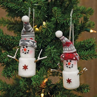Plush Holiday Marshmallow Ornament 2 Asstd - The Fox Decor
