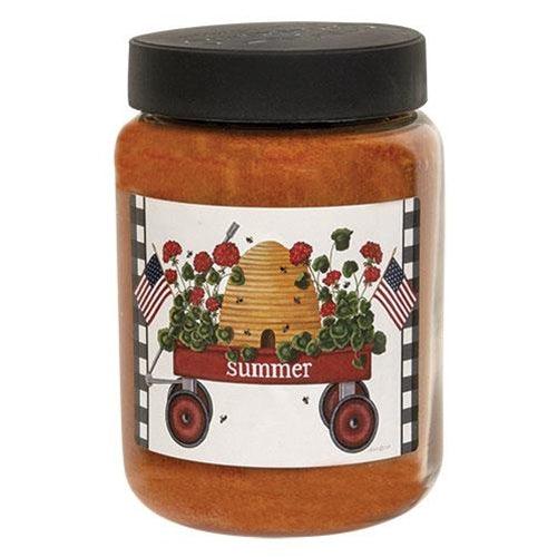Summer Wagon Jar Candle Buttered Maple Syrup 26oz - The Fox Decor
