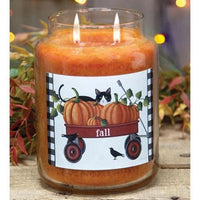 Fall Wagon Jar Candle Buttered Maple Syrup 26oz - The Fox Decor