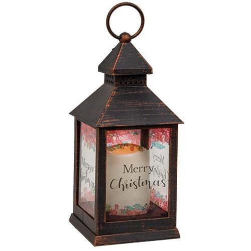 Merry Christmas Lantern 2 Asstd - The Fox Decor