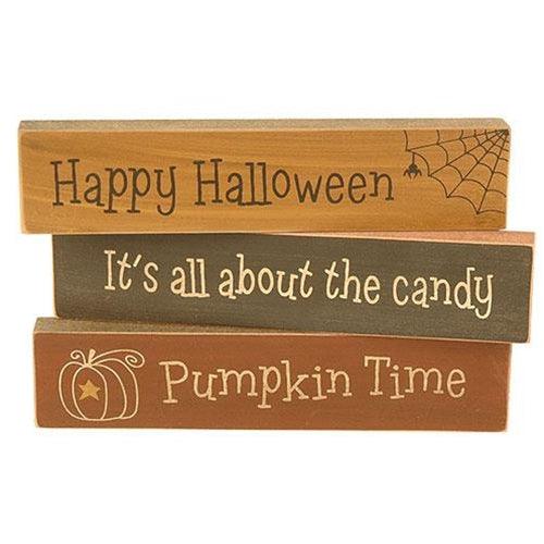 Happy Halloween Block 3 Asstd - The Fox Decor
