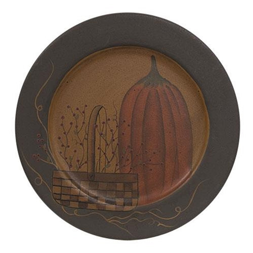 Pumpkin & Basket Vine Plate
