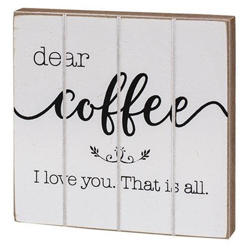Dear Coffee Block 2 asstd - The Fox Decor