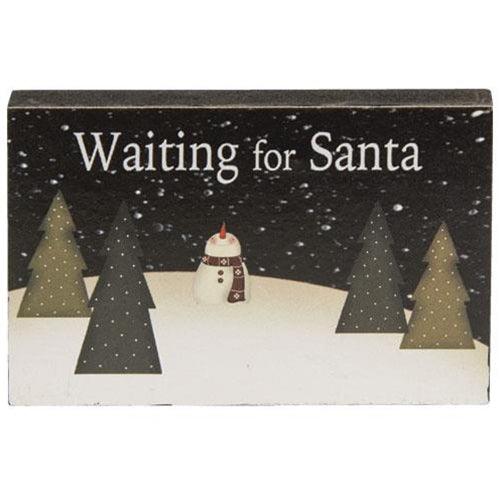 3 Set Waiting For Santa Blocks - The Fox Decor