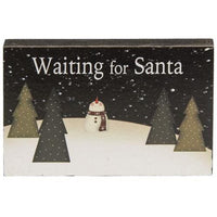 3 Set Waiting For Santa Blocks - The Fox Decor