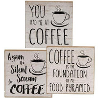 You Had Me At Coffee Block 3 asstd - The Fox Decor