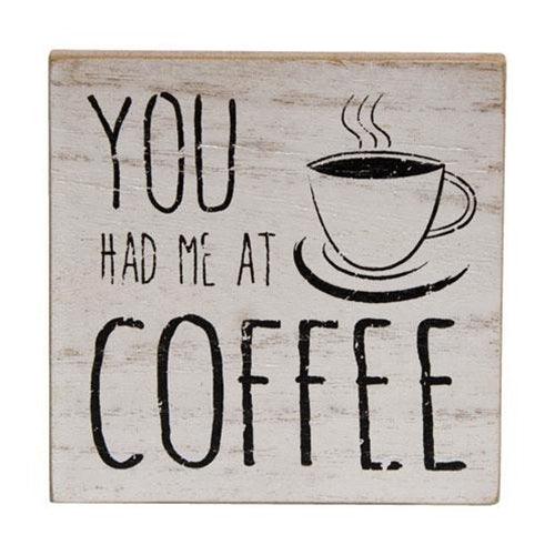 You Had Me At Coffee Block 3 asstd - The Fox Decor