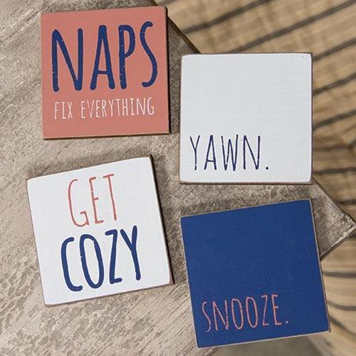 Get Cozy Square Block 4 asstd - The Fox Decor