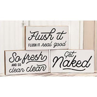 Thumbnail for Get Naked Wood Block 3 Asstd - The Fox Decor