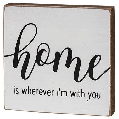 Wonderful Life Wood Block 2 asstd - The Fox Decor
