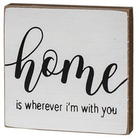 Wonderful Life Wood Block 2 asstd - The Fox Decor