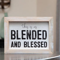 Thumbnail for Blessed and Blended Framed Sign - The Fox Decor