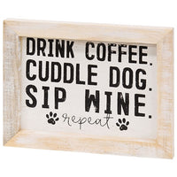Thumbnail for Coffee Dog and Wine Framed Sign