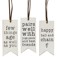 Thumbnail for 3 Set Yoga Pants and Best Friends Wine Tags