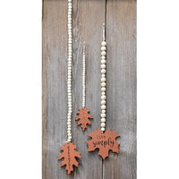 3 Set Beaded Fall Leaves - The Fox Decor