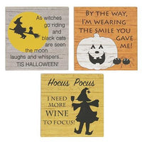 Hocus Pocus Halloween Block 3 Asstd - The Fox Decor