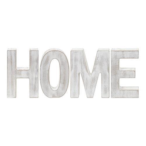 4 Set HOME Rustic White Letters - The Fox Decor