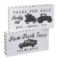 Farm Fresh Tree Block 2 Asstd - The Fox Decor