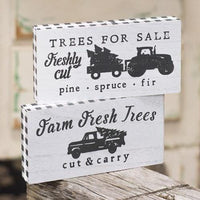 Farm Fresh Tree Block 2 Asstd - The Fox Decor