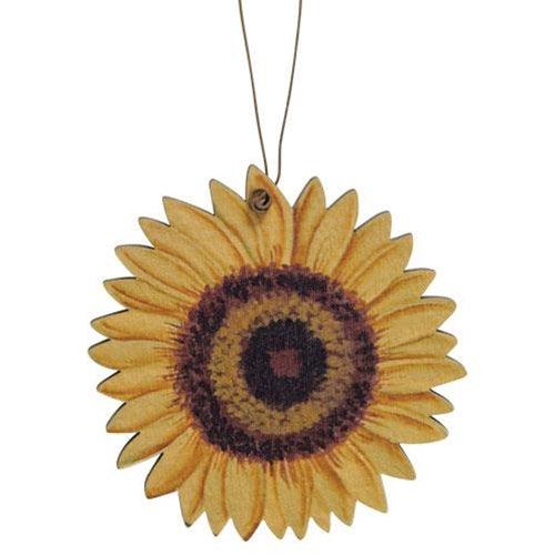 3 Set Wooden Sunflower Ornaments - The Fox Decor