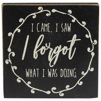 Mid Life Sentiment Square Block 3 Asstd - The Fox Decor