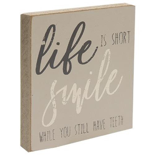 Mid Life Sentiment Square Block 3 Asstd - The Fox Decor