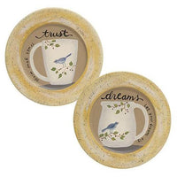 Bluebird Mug Plate 2 Asstd - The Fox Decor