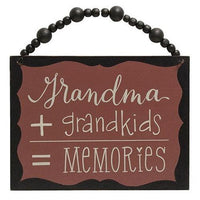 Thumbnail for Grandparent Math Beaded Sign 2 Asstd - The Fox Decor