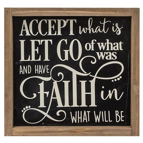Let Go & Have Faith Frame