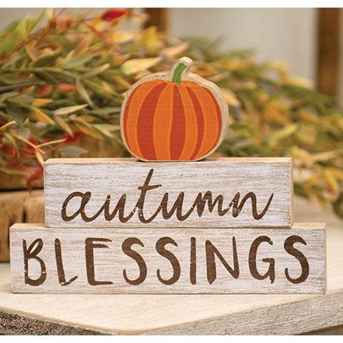 3 Set Autumn Blessings Pumpkin Stackers - The Fox Decor