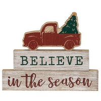 3 Set Believe In the Season Truck Stackers - The Fox Decor