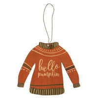 3 Set Fall Sweater Wooden Ornaments - The Fox Decor