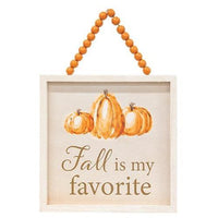 Happy Fall Y'all Beaded Sign 2 Asstd - The Fox Decor