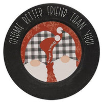 Gnome Place Like Home Plate 3 Asstd - The Fox Decor