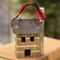 Primitive Town Cabin Ornament - The Fox Decor