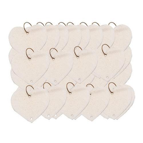 48 Pkg Replacement Heart Calendar Tags - The Fox Decor