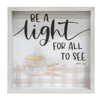 Be A Light For All To See Framed Box Sign - The Fox Decor