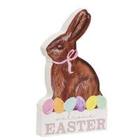 Welcome Easter Chunky Chocolate Bunny Sitter - The Fox Decor