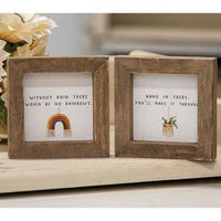 Without Rain Mini Frame 2 Asstd - The Fox Decor