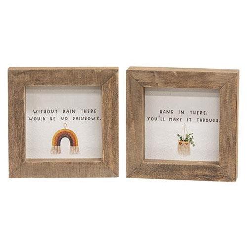 Without Rain Mini Frame 2 Asstd - The Fox Decor