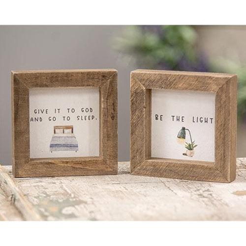 Be the Light Mini Frame 2 Asstd - The Fox Decor