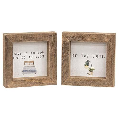 Be the Light Mini Frame 2 Asstd - The Fox Decor