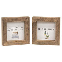 Be the Light Mini Frame 2 Asstd - The Fox Decor
