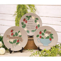 Thumbnail for Sweet Strawberry Plate 3 Asstd - The Fox Decor