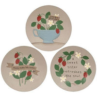 Thumbnail for Sweet Strawberry Plate 3 Asstd - The Fox Decor